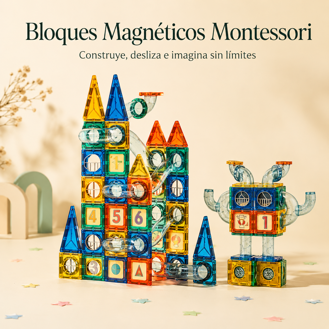 Bloques Magnéticos Montessori