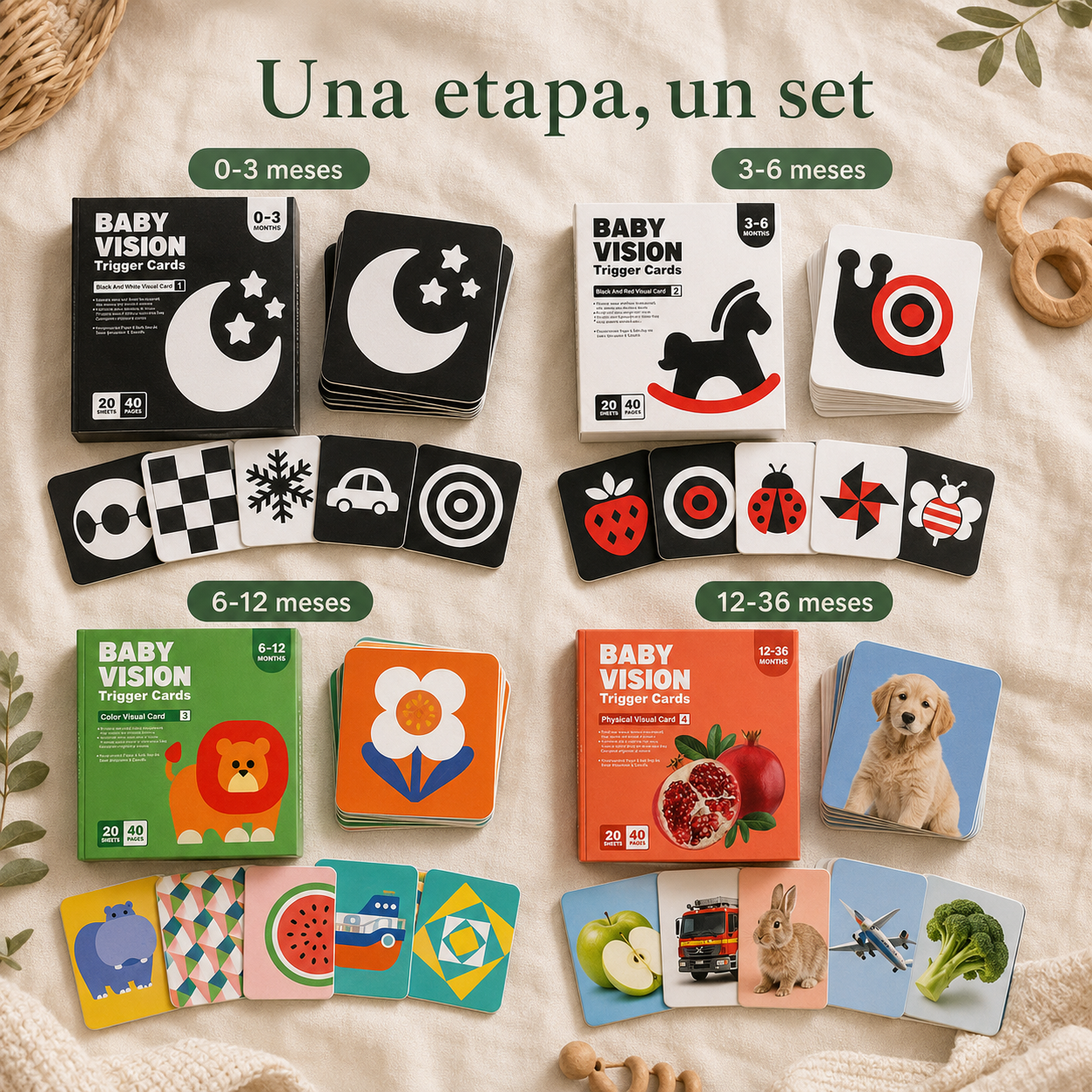 Tarjeta Sensorial Montessori